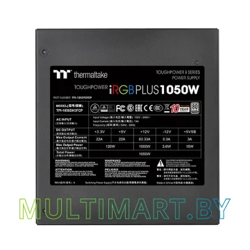 Блок питания Thermaltake Toughpower iRGB PLUS 1050W Platinum TT Premium Edition (PS-TPI-1050F2FDPE-1) картинка 7